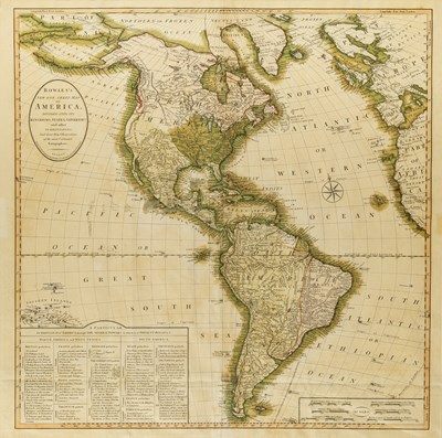 Lot 215 - A large map of the Western Hemisphere circa 1800