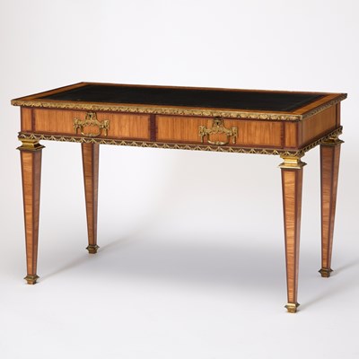 Lot 313 - Dutch Neoclassical Tulipwood and Brass-Mounted Writing Table