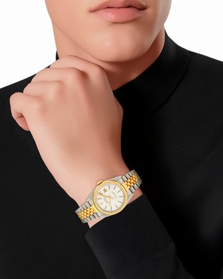 Lot 95 - Rolex Gentleman's Stainless Steel and Gold 'Datejust' Wristwatch, Ref. 16233