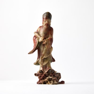 Lot 99 - A Chinese Soapstone Carving of Zhang Guolao