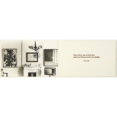 Lot 158 - Louise Lawler, Once there was a little boy and everything turned out alright. The end, 1986