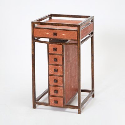 Lot 192 - R&Y Augousti Seven Drawer Shagreen Chest