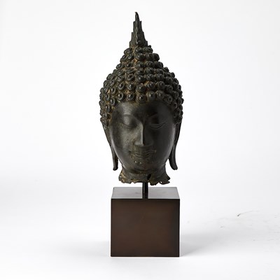 Lot 165 - Thai Bronze Buddha Head
