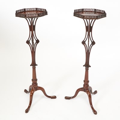 Lot 176 - Pair of George III Style Mahogany Torchieres
