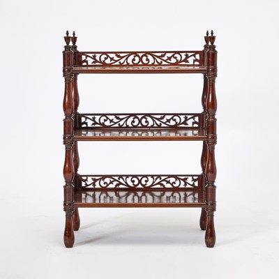 Lot 179 - Victorian Mahogany Three-Tier Side Table
