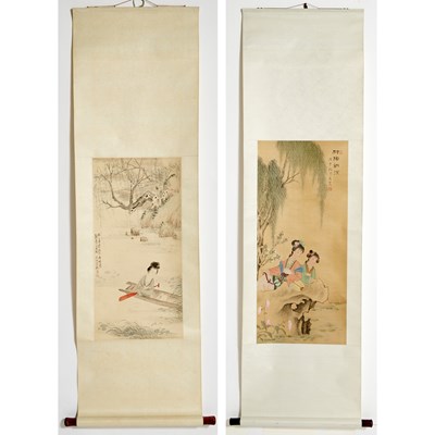 Lot 502 - Two Chinese School Paintings