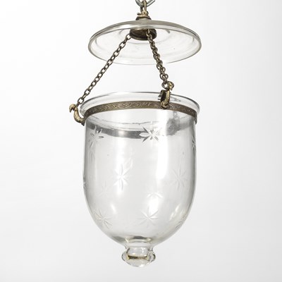 Lot 143 - Etched Glass Hanging Lantern