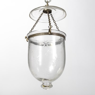 Lot 143 - Etched Glass Hanging Lantern
