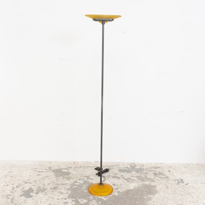 Lot 128 - Arteluce Perry King & Santiago Miranda Glass and Patinated Metal "Jill" Torchiere Floor Lamp
