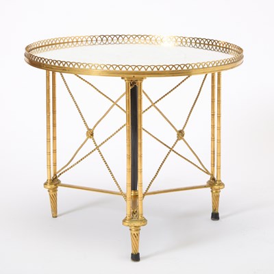 Lot 243 - Louis XVI Style Gilt-Metal Occasional Table