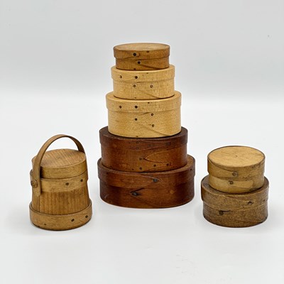Lot 1190 - Group of Miniature Woodenware