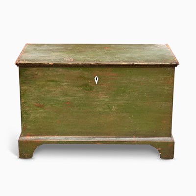 Lot 1172 - Green Painted Blanket Chest