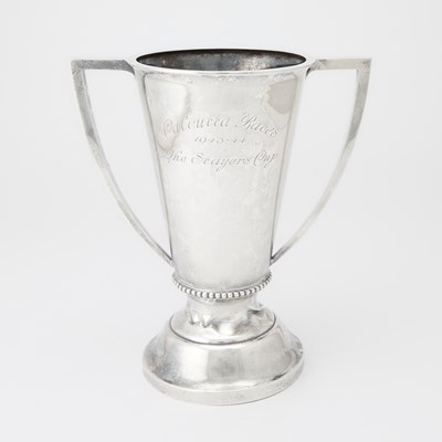 Lot 201 - Indian Colonial Sterling Silver Two Handled Trophy Cup