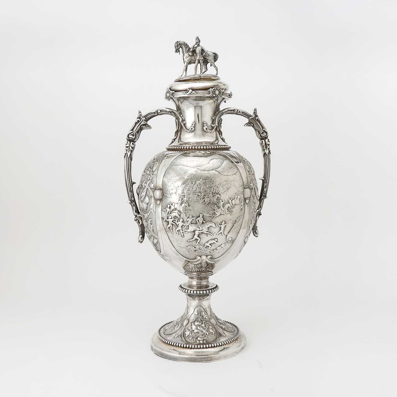 Lot 178 - Victorian Sterling Silver Covered Two Handled Cup