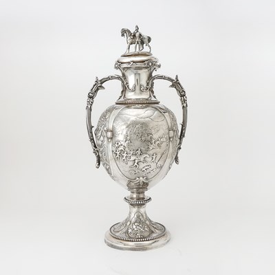 Lot 178 - Victorian Sterling Silver Covered Two Handled Cup
