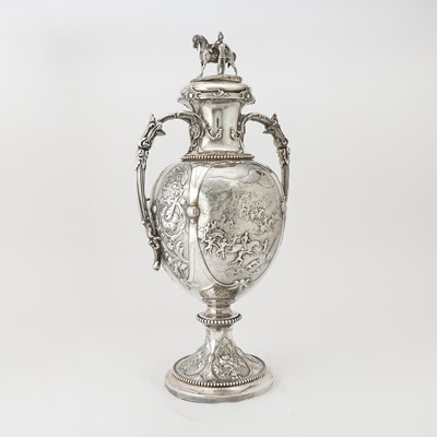Lot 178 - Victorian Sterling Silver Covered Two Handled Cup