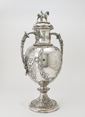 Lot 178 - Victorian Sterling Silver Covered Two Handled Cup