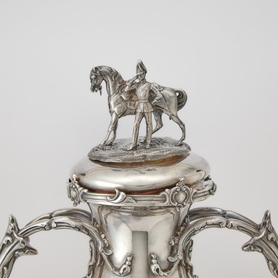 Lot 178 - Victorian Sterling Silver Covered Two Handled Cup