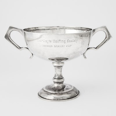 Lot 192 - George VI Sterling Silver Two Handled Trophy Cup