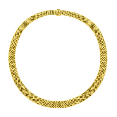 Lot 1022 - Tiffany & Co. Woven Gold Mesh Necklace