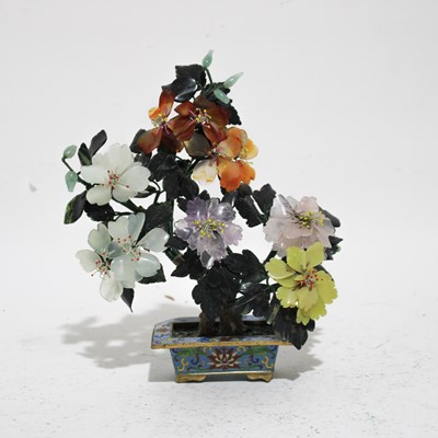 Lot 69 - Chinese Export Semi-Precious Stone Bonsai