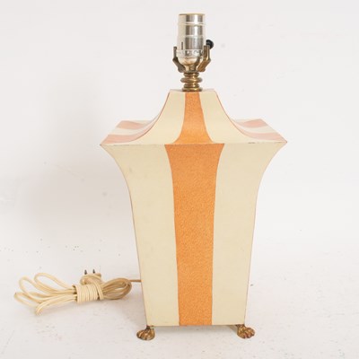 Lot 71 - Painted Tole Table Lamp