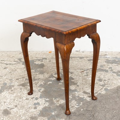 Lot 76 - Walnut Burlwood Side Table