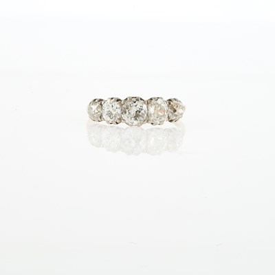 Lot 1166 - Gold, Platinum and Diamond Ring