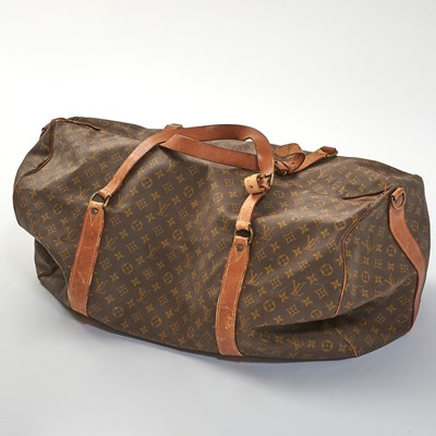 Lot 208 - Louis Vuitton Monogram Canvas Leather Duffle Bag