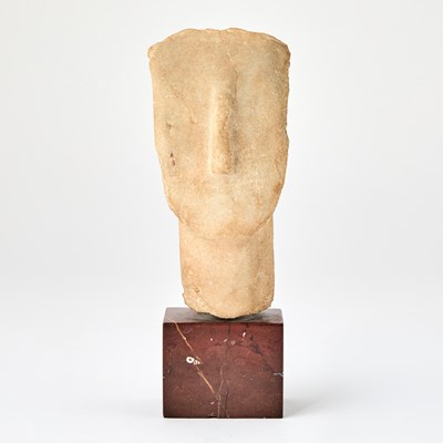 Lot 88 - Greek Large Cycladic Marble Head