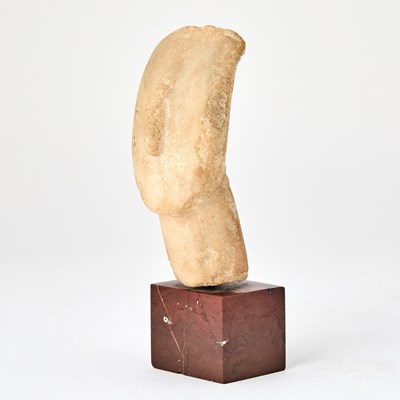 Lot 88 - Greek Large Cycladic Marble Head