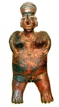 Lot 90 - Nayarit Redware Pottery Standing Female