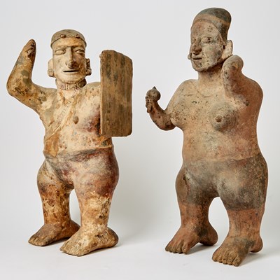 Lot 91 - Group of Five Pre-Columbian Pottery Figures