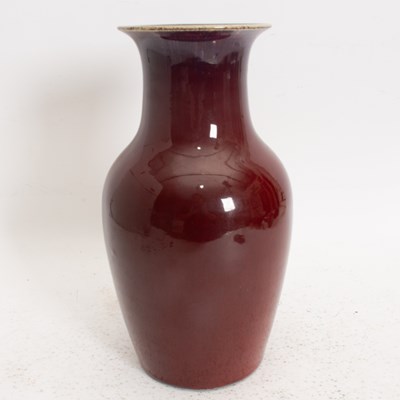 Lot 108 - A Chinese Oxblood Porcelain Vase