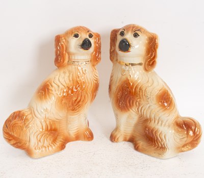 Lot 122 - Pair of Staffordshire Dogs