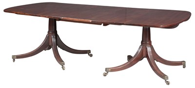 Lot 155 - George III Mahogany Two-Pedestal Dining Table