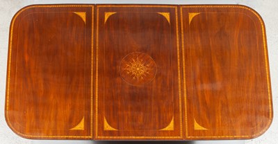 Lot 189 - Edwardian Inlaid Mahogany Triple-Pedestal Dining Table