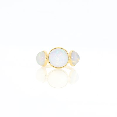 Lot 1151 - Gold and Opal Ring