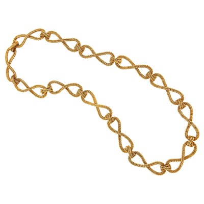 Lot 138 - Woven Gold Necklace/Bracelet/Belt Combination, France