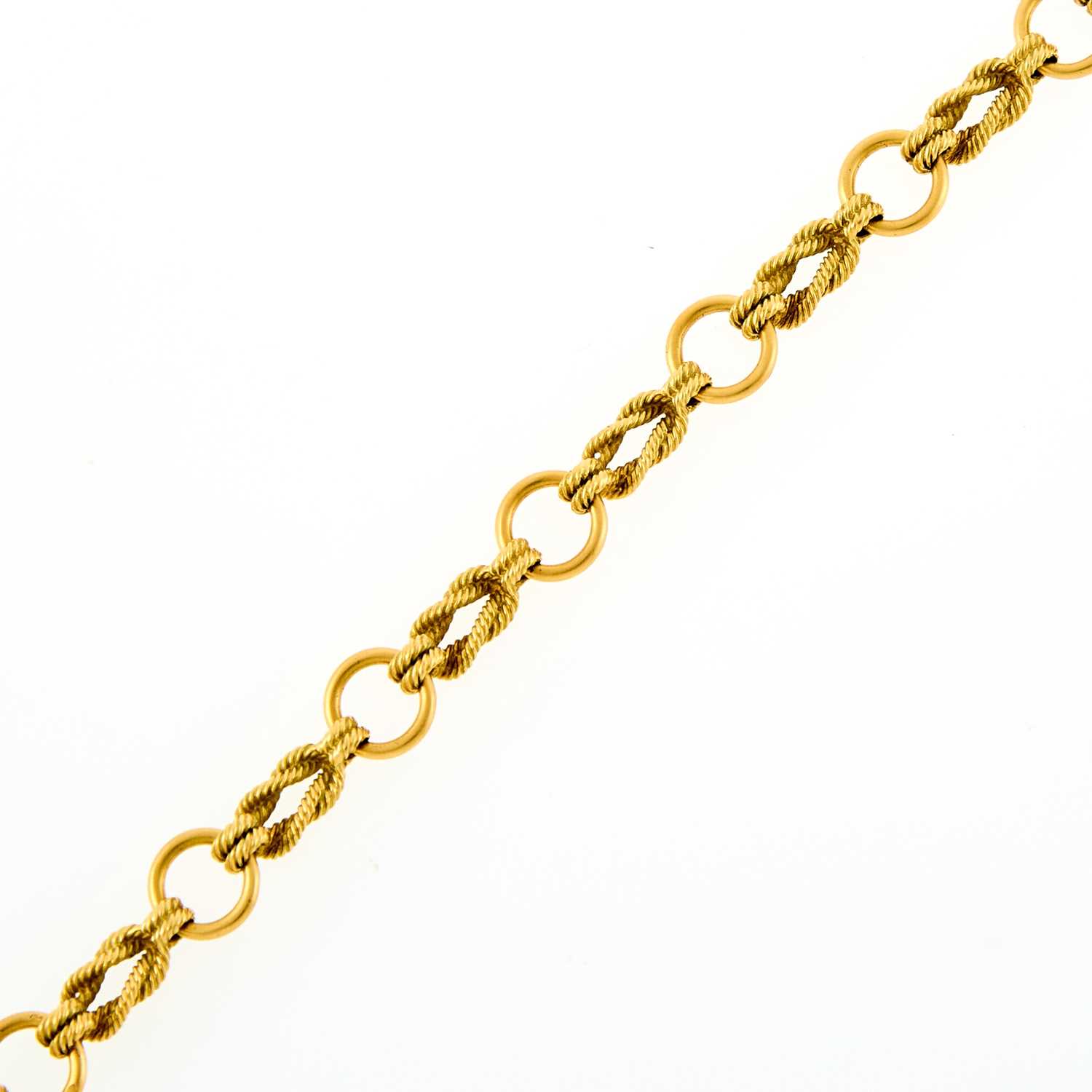 Lot 1059 - Hermès Paris Gold Link Chain Bracelet