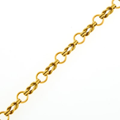 Lot 1059 - Hermès Paris Gold Link Chain Bracelet