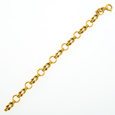 Lot 1059 - Hermès Paris Gold Link Chain Bracelet