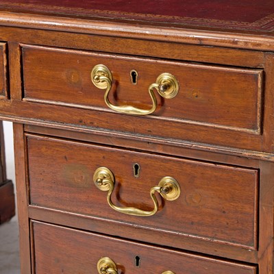 Lot 144 - George III Mahogany Pedestal Partner’s Desk