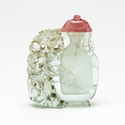 Lot 303 - A Chinese Carved Tourmaline Snuff Bottle