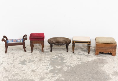 Lot 152 - Assorted Group of Five Foot Stools