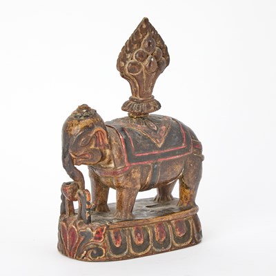 Lot 57 - A Nepalese Wood Altar Piece