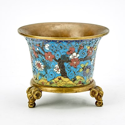 Lot 148 - An Unusual Chinese Ming-Style Cloisonne Enamel Censer