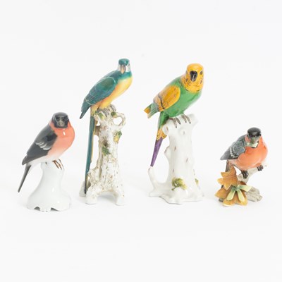 Lot 182 - Group of Four Porcelain Bird Figures