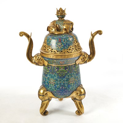Lot 149 - A Large Chinese Cloisonne Enamel Censer