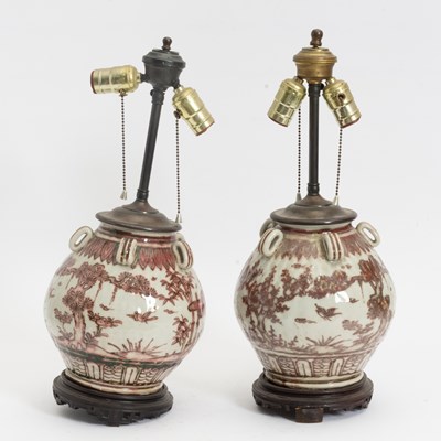 Lot 211 - Pair of Chinese Ceramic Jars